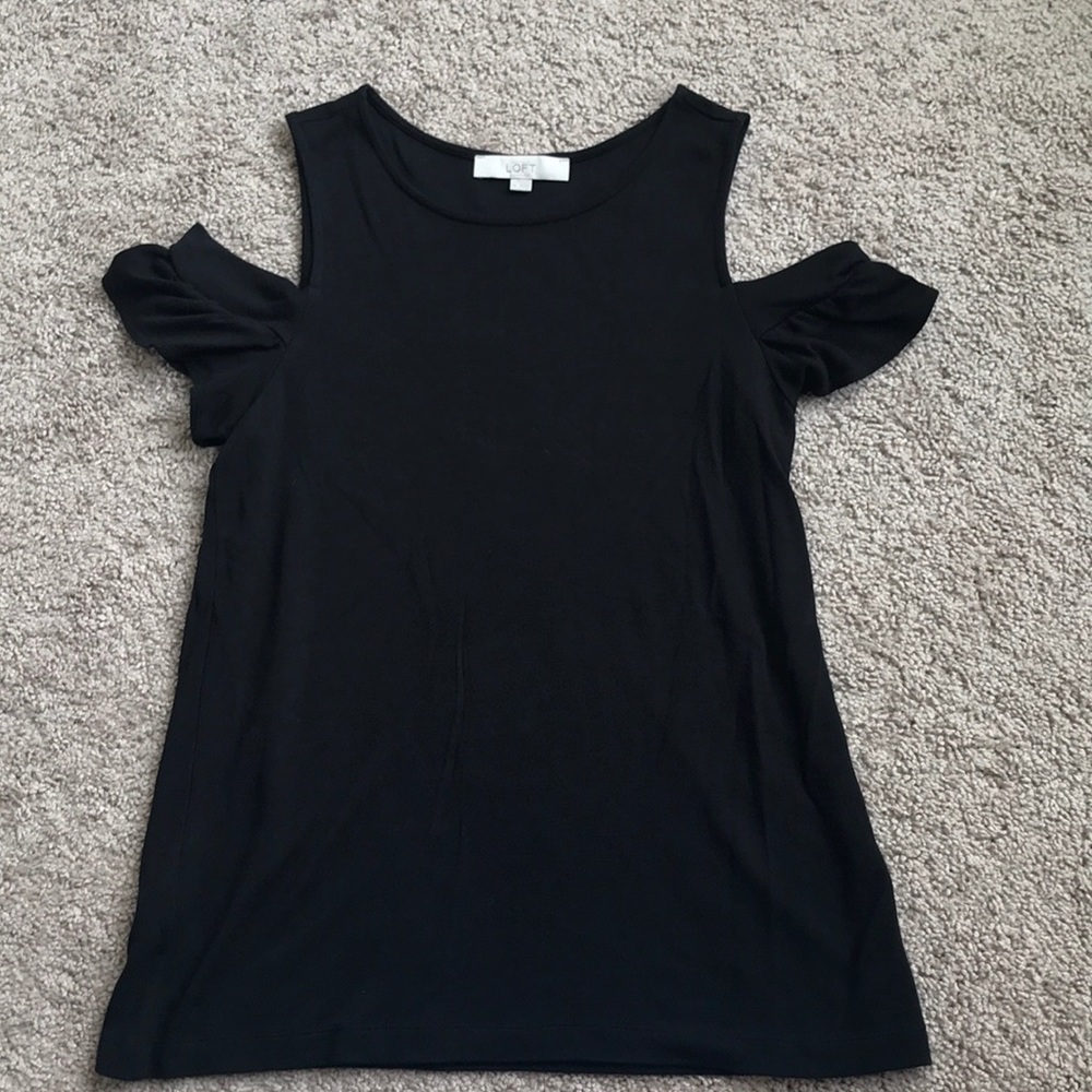 NWOT cold shoulder loft top